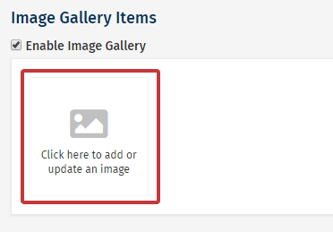 Enable Image Gallery